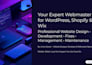 be your expert webmaster for wordpress, shopify, and wix website manager